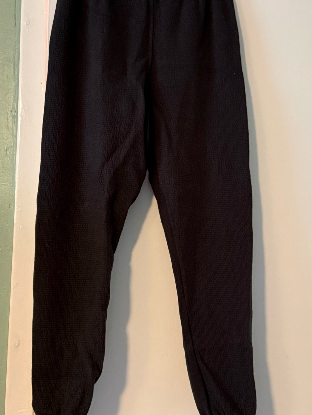 PerfectWhiteTee textured charcoal Jogger women Pants size XS